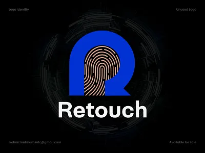 Retouch | R Mark Logo Design best logo brand identity branding branding guideline branding logo corporate logo graphic design lettermark logo logo logo creator logo for sale logo maker logo type minimal logo minimalist logo modern logo r mark logo tech identity technology unique logo