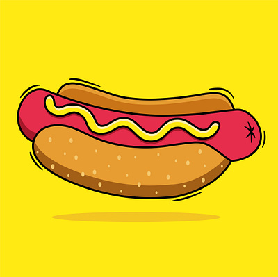 Illustration of sausage - hot dog meal vector - sausage sandwich by ...