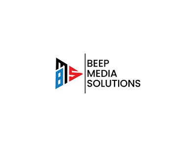 Beep Media Solution (BMS) Youtube Channel Logo Design bms logo channel logo media logo modern logo tv logo youtube logo