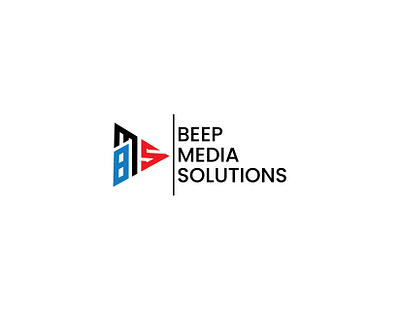 Beep Media Solution (BMS) Youtube Channel Logo Design bms logo channel logo media logo modern logo tv logo youtube logo