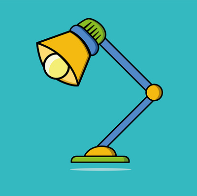 Illustration of stand lamp bulb business corporate design electric food illustration light logo poster vector