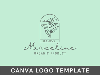 Premade Creative Leaves Floral Logo Template brand identity branding canva design floral logo flower logo illustration logo logo design template