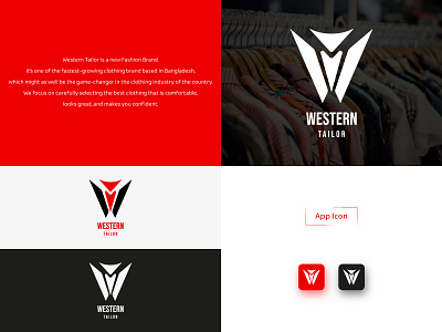 Western Tailor best logo black and white brand design branding clean clothing design fashion brand gorgeous graphic design illustration logo minimal red scarlet ui ux vector western western tailor