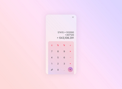 Daily UI | 004 Calculator app calculator dailyui design figma ui ux xd