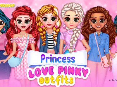 Dress up games for girls - 3d animation branding logo motion graphics ui