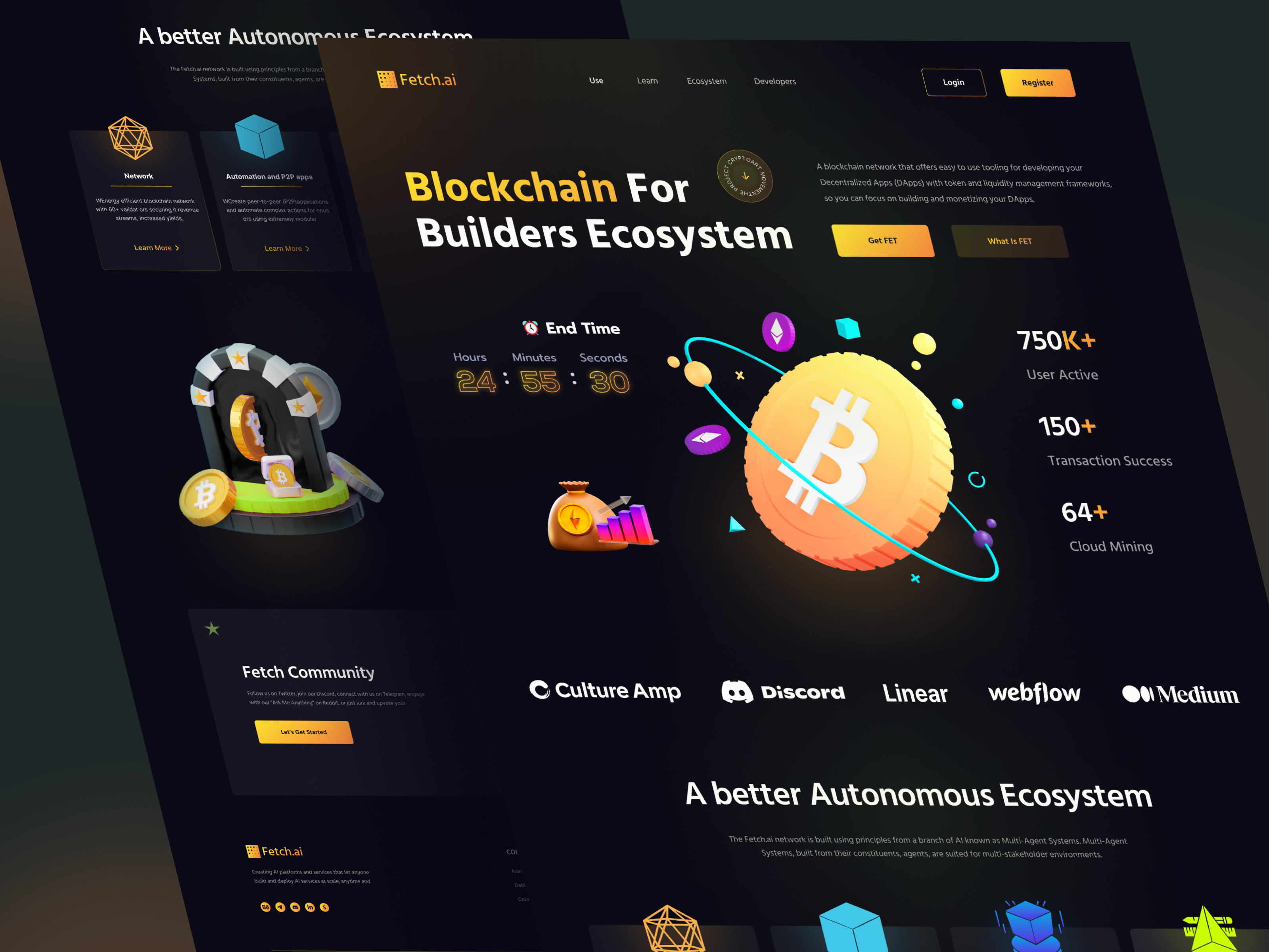 Example of Blockchain Website Design