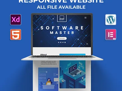 Software Master Responsive Website convert website landing page landing page desgin looking for website ui website website design website design ideas website landing page website templete wordpress xd to html xd to wordpress