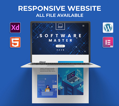 Software Master Responsive Website convert website landing page landing page desgin looking for website ui website website design website design ideas website landing page website templete wordpress xd to html xd to wordpress