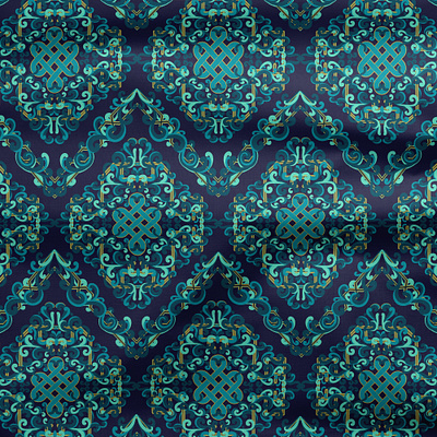 MONGOLIAN ORNAMENT asian folk art illustration mongolian ornament packaging seamless pattern textile design tibet traditional