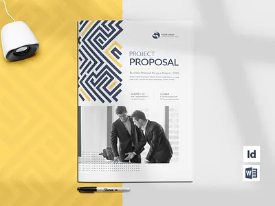 Modern Project Proposal, Word Template 16 pages a4 paper booklet brochure design brochure template business business plan catalog design company profile corporate docx graphic design modern print ready professional profile project proposal report word word proposal