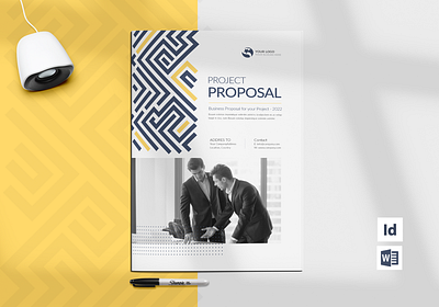 Modern Project Proposal, Word Template 16 pages a4 paper booklet brochure design brochure template business business plan catalog design company profile corporate docx graphic design modern print ready professional profile project proposal report word word proposal