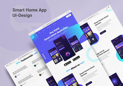 Smart Home Landing Page 2022 trending adobe xd branding design figma landingpage trending ui ui userinterface ux