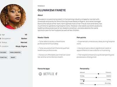 HealthPal Project User Persona app design graphic design ui ux