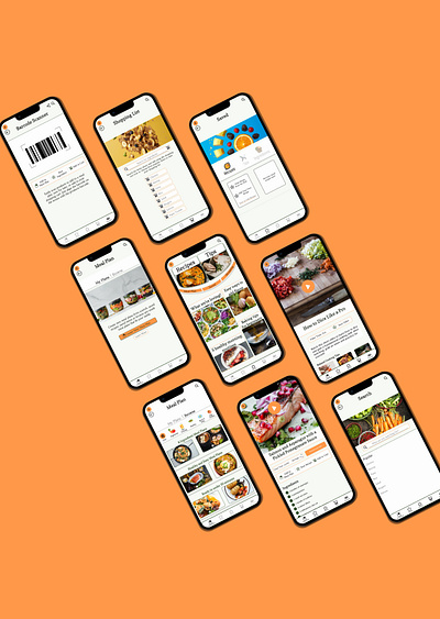 Bountiful Screens design figma food nutrition ui user experience design ux