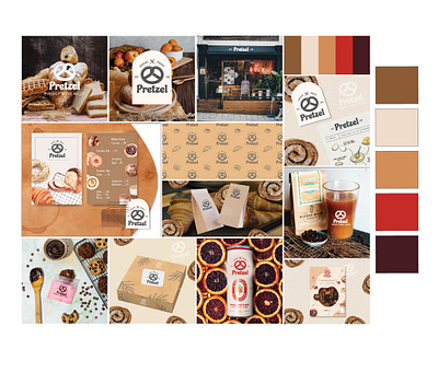 Branding- Pretzel branding design graphic design illustrator logo ui