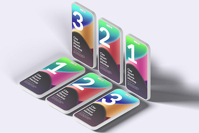 Clay iPhone 14 Pro Mockup - 18 Scene with FREE Sample advertisement app branding clay clay iphone mockup clay smartphone mockup ios iphone 14 pro iphone 14 pro mockup mobile phone photo realistic presentation promotion psd smartphone ui web