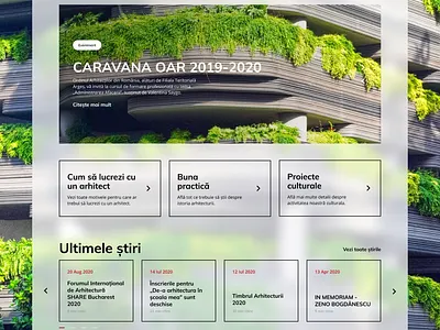Ordinul Arhitectilor din Romania - Website ui website website architecture website design