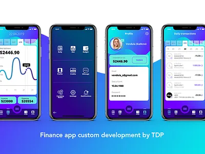 Finance app app graphic design ui
