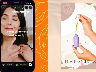 Beauty brand ads branding graphic design