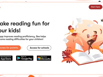 Reading app ads app graphic design