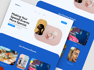 EventQue - Event Management Agency branding ui