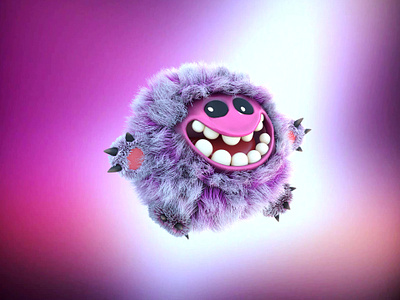Cute gremlin 3d graphic design