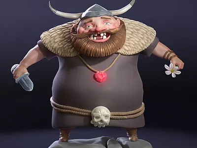 Viking 3d graphic design