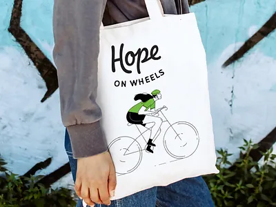 Hospice - Hope on wheels event branding branding event event branding illustraions illustration logo