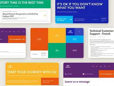 Majorel - Careers Website concept copywriting landing page concept ui ux uxui website design