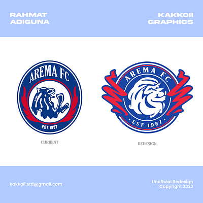 AREMA FC | Logo Redesign (unofficial) branding graphic design logo