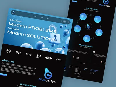 Bluecodec Landing Page