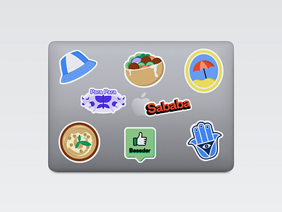 💻 Laptop stickers israel laptop marketing stickers