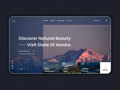 Natural - Web green herosection nature ui webdesign website website design