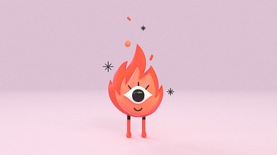 ･ﾟ･(｡>ω<｡)･ﾟ･ 3d character character design fire character fire gal fire girl illustration