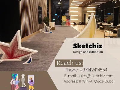 Sketchiz Design & Exhibition 3d animation branding graphic design logo motion graphics ui
