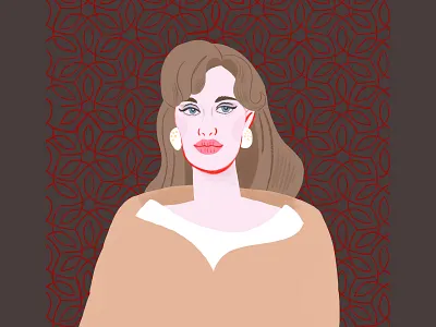 1/30 Female fashion trendy portrait of Angelina Jolie angelina jolie beautiful celebrity portrait character cute female illustration illustrator illustrator for hire people portrait star tatiana vovchek tatiana vovchek illustrations vector woman woman portrait
