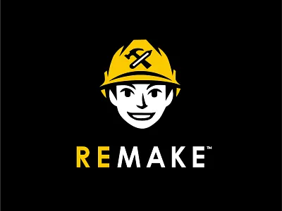 REMAKE DESIGN & BUILD brand design branding design illustration logo logo design logotype renovation ui ux vector