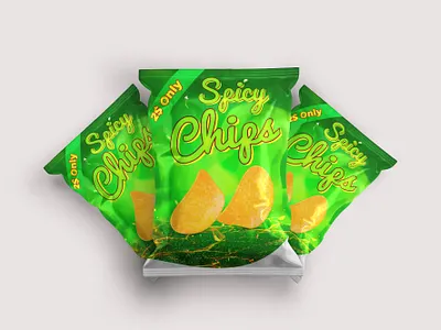 Spicy Chips Product Packaging Design chips label chips packaging designer company product lebarel designer packaging design packaging designer product label product label design product packaging