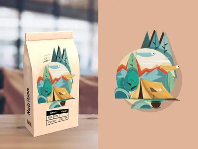 cona coffee branding coffee coppo design digital illustration illu illustration natuer