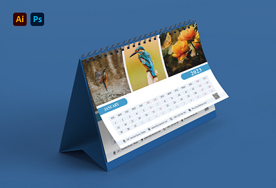 Desk or Table Calendar Design 2023 adobe branding calendar calendar 2023 calendar design design designer desk calendar graphic graphic design illustrator photoshop planner print print design table calendar