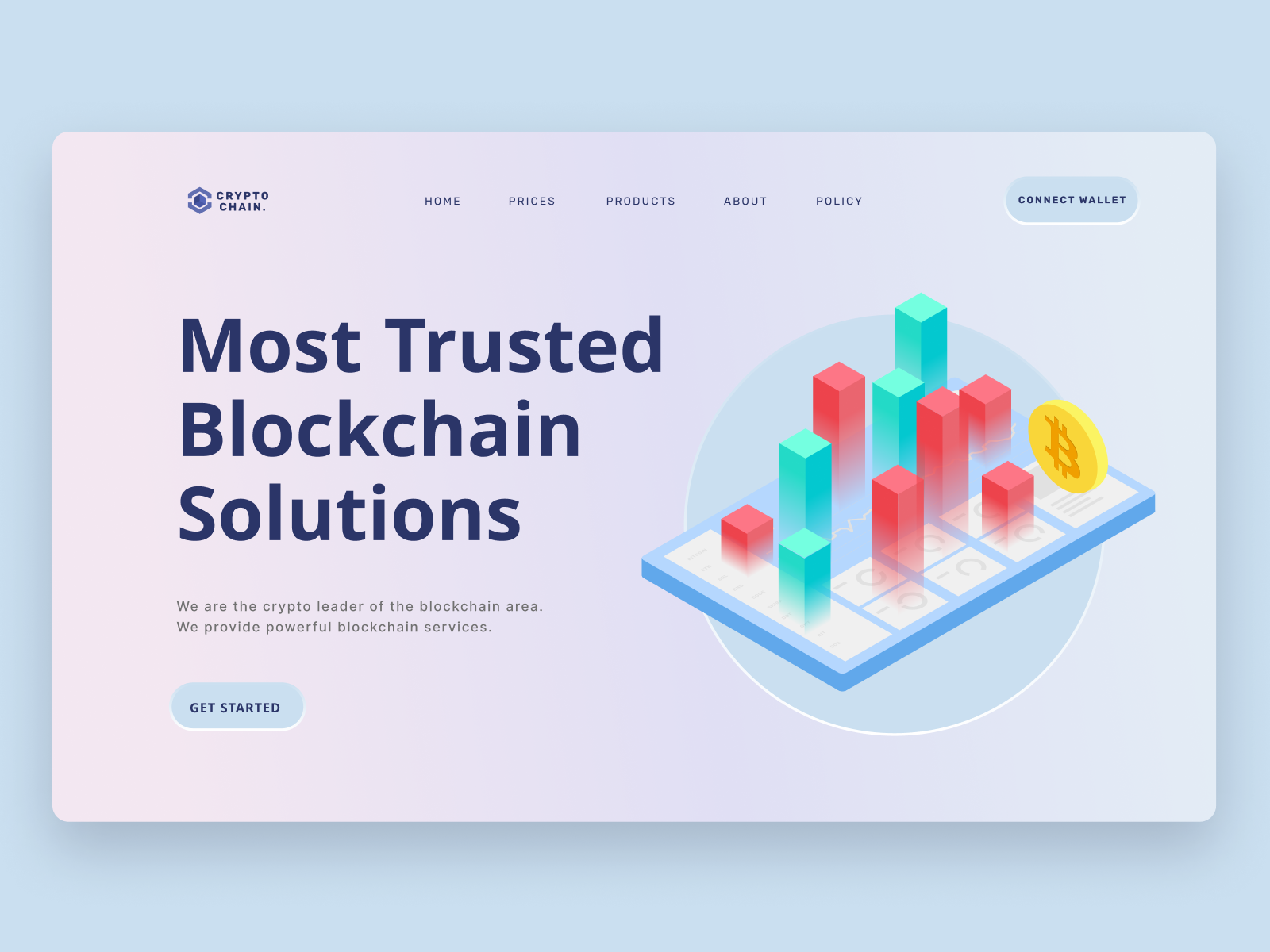 CRYPTO WEB DESIGN 2.5d binance bitcoin blockchain coin crptocurrency crypto design eth gradient illustration isometric page ui uiweb uiwebdesign vector web webdesign website