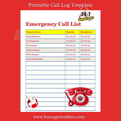 Free Emergency Contact List Template Word call list call log contact list design editable templates free free templates graphic design printable printable templates template templates