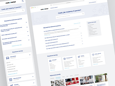 rankomat - help center customer support help center insurance minimal mobile responsive support center ui ui design website