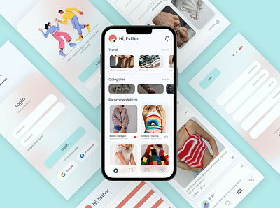 Kniterator branding design mobile mobiledesign ui uiux ux