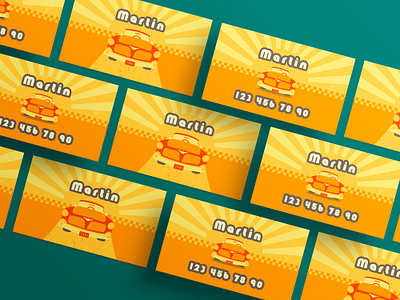 Business card for a taxi service branding business card card design graphic design identity imperial retro taxi