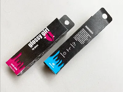 Glossy Girl brand identity branding design graphic design illustration package design packaging print