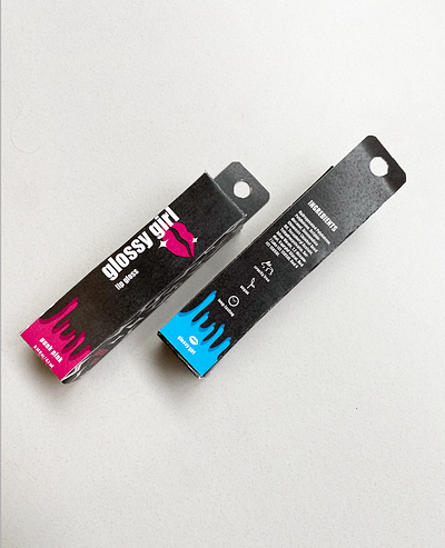 Glossy Girl brand identity branding design graphic design illustration package design packaging print