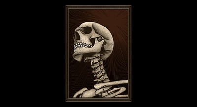 Undead Skull (SOLD) artwork darkart design dotwork drawing graphic design illustration macabre pointillism skeleton skull skull art skullart skulls stippling