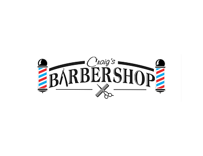 Craig`s Barber Shop branding design graphic design illustration logo typography vector