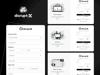 Web Onboarding login onboarding sign up ui web